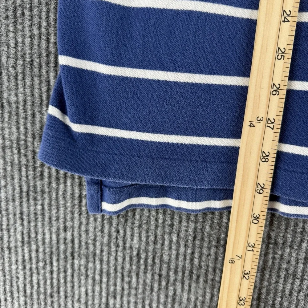 Vintage Polo Ralph Lauren mens shirt XL striped Pique ss embroidered logo preppy